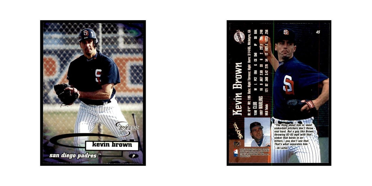 1998 SkyBox Dugout Axcess Kevin Brown Baseball Cards #45