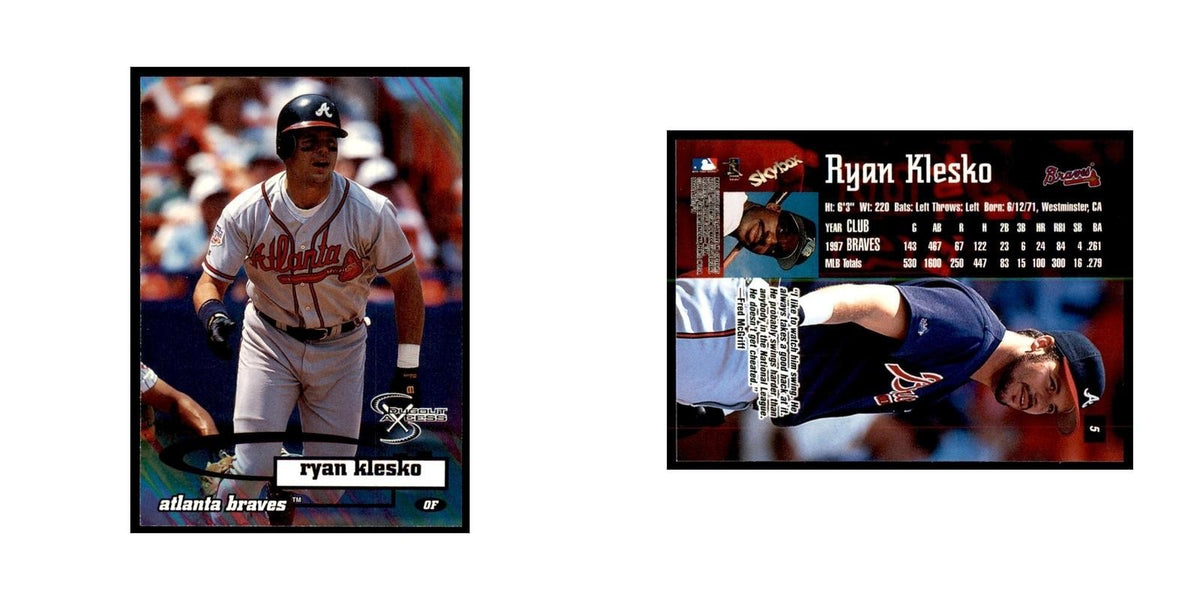 1998 SkyBox Dugout Axcess Ryan Klesko Baseball Cards #5
