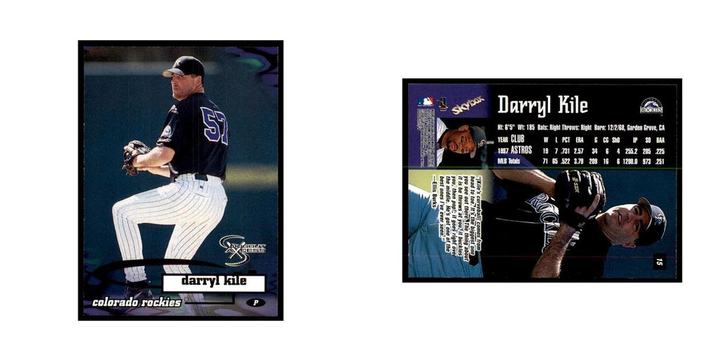 1998 SkyBox Dugout Axcess Darryl Kile Baseball Cards #15