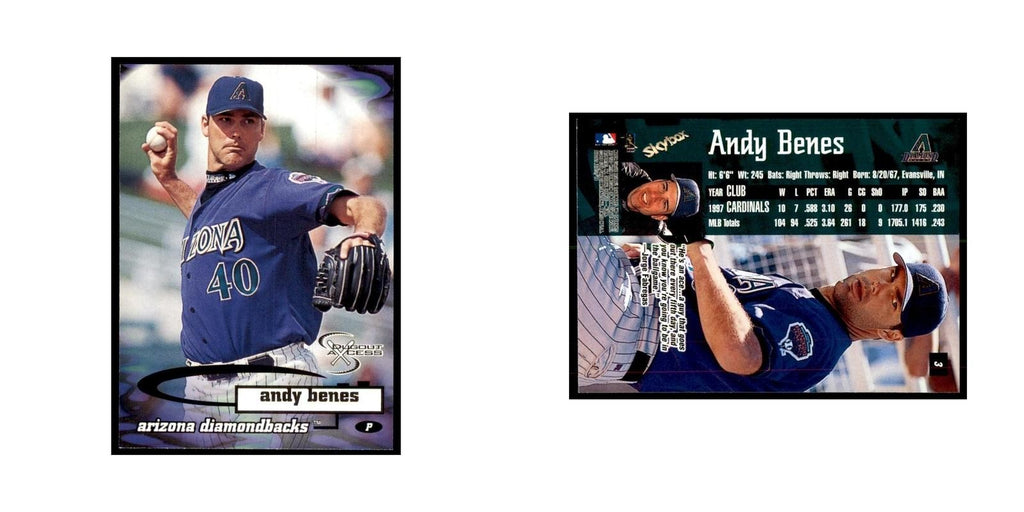 1998 SkyBox Dugout Axcess Andy Benes Baseball Cards #3