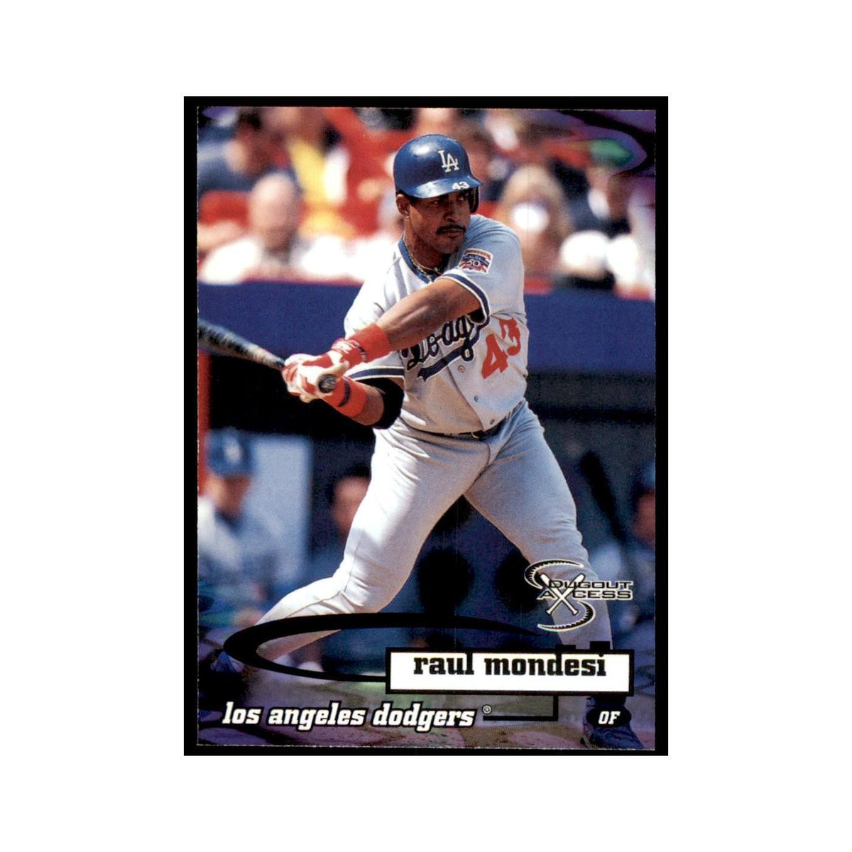 1998 SkyBox Dugout Axcess Raul Mondesi Baseball Cards #24