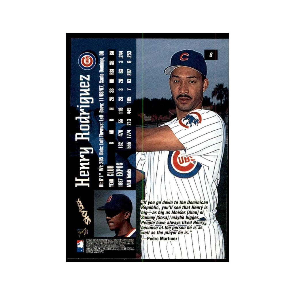 1998 SkyBox Dugout Axcess Henry Rodriguez Baseball Cards #8