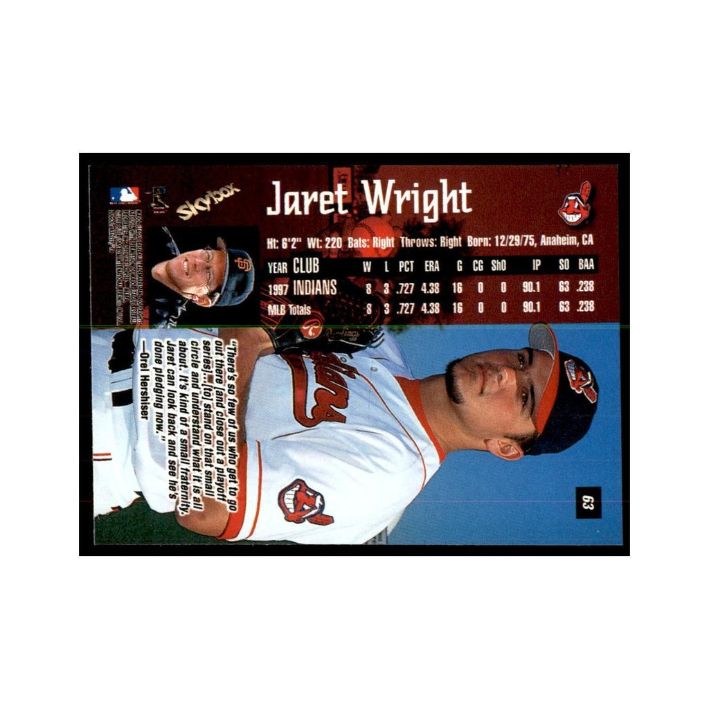 1998 SkyBox Dugout Axcess Jaret Wright Baseball Cards #63