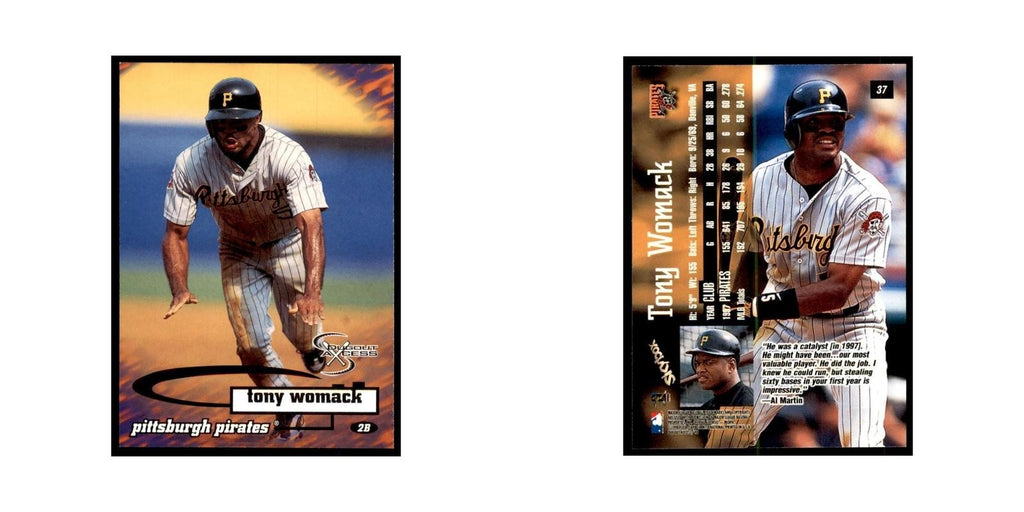 1998 SkyBox Dugout Axcess Tony Womack Baseball Cards #37