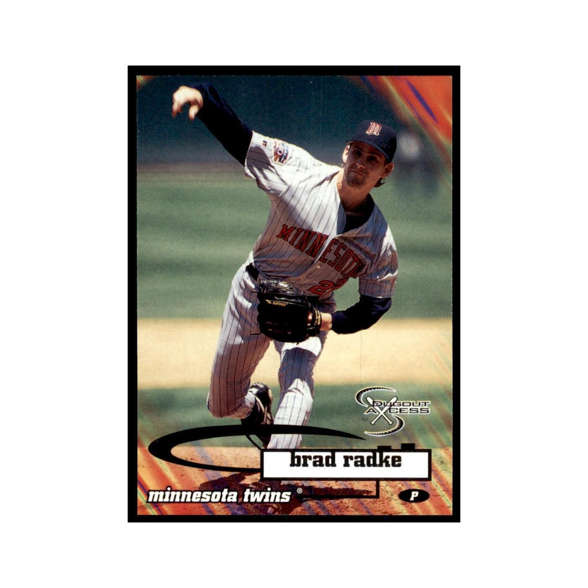 1998 SkyBox Dugout Axcess Brad Radke Baseball Cards #72
