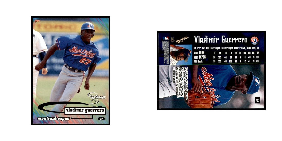 1998 SkyBox Dugout Axcess Vladimir Guerrero Baseball Cards #29