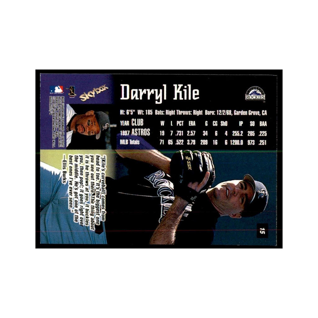 1998 SkyBox Dugout Axcess Darryl Kile Baseball Cards #15