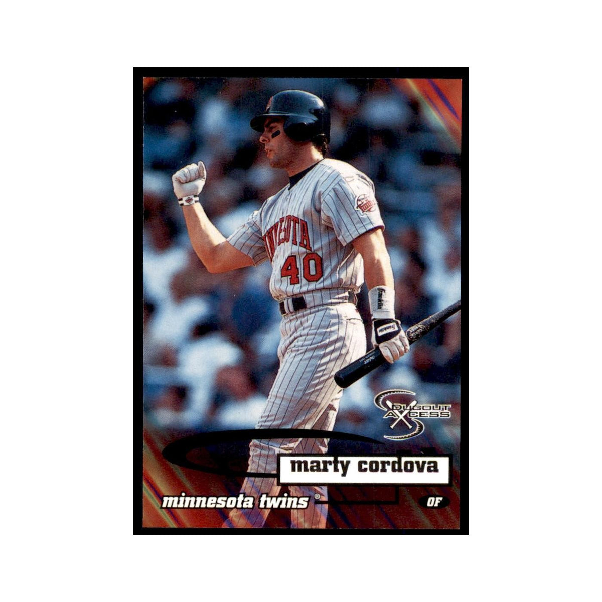 1998 SkyBox Dugout Axcess Marty Cordova Baseball Cards #71