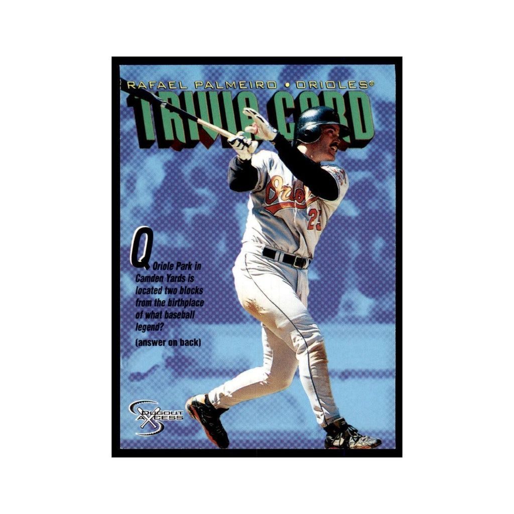1998 SkyBox Dugout Axcess Rafael Palmeiro Baseball Cards #145