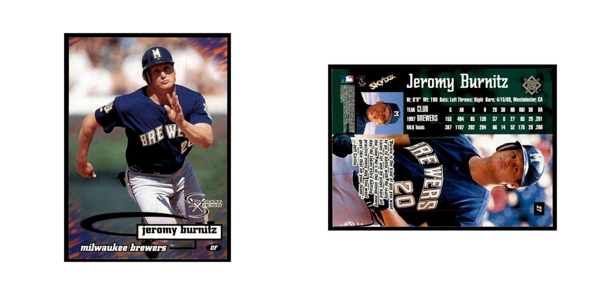1998 SkyBox Dugout Axcess Jeromy Burnitz Baseball Cards #27