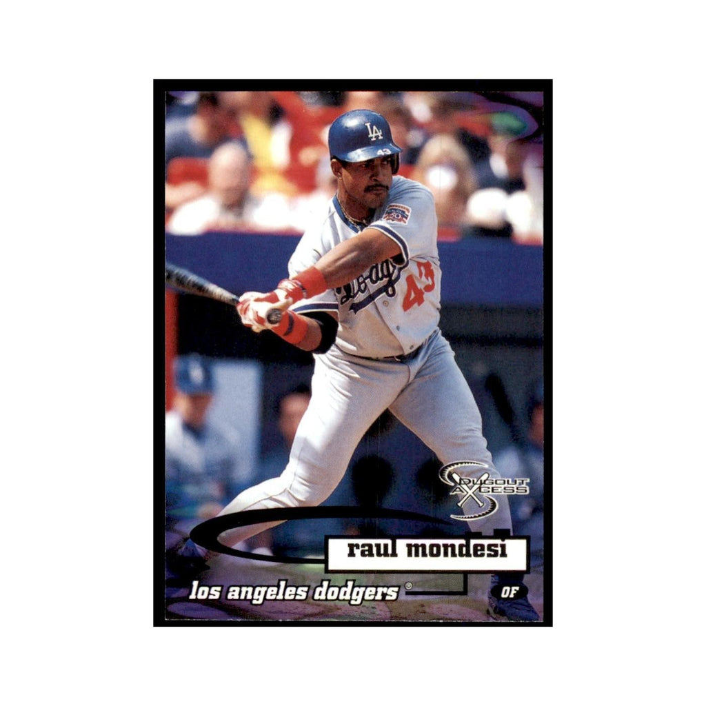 1998 SkyBox Dugout Axcess Raul Mondesi Baseball Cards #24