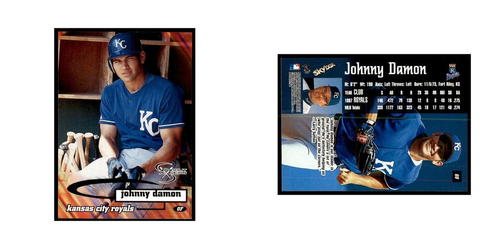 1998 SkyBox Dugout Axcess Johnny Damon Baseball Cards #69
