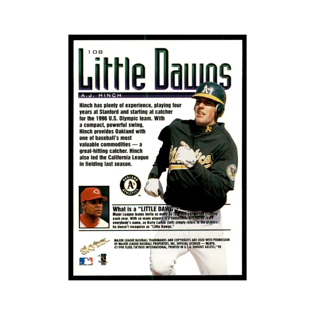 1998 SkyBox Dugout Axcess A.J. Hinch Baseball Cards #108