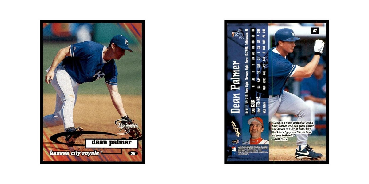 1998 SkyBox Dugout Axcess Dean Palmer Baseball Cards #67