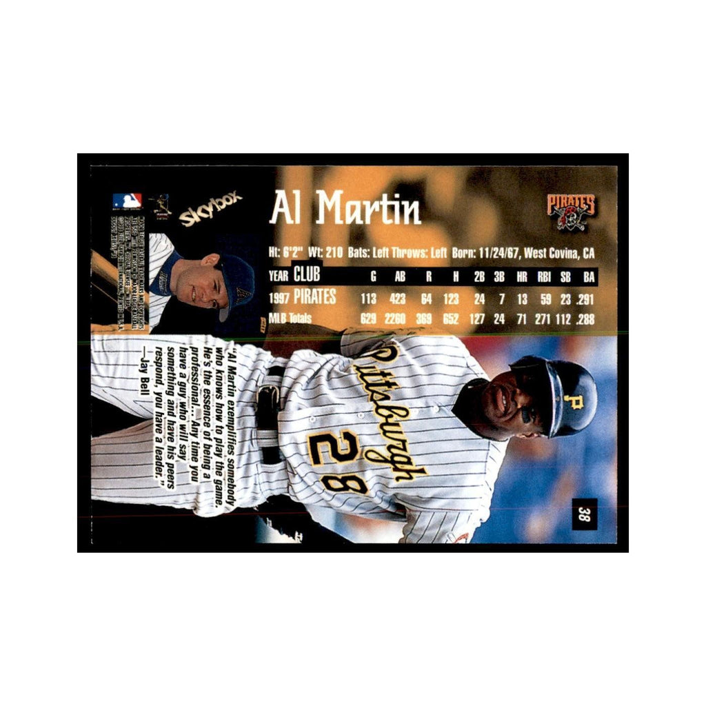 1998 SkyBox Dugout Axcess Al Martin Baseball Cards #38