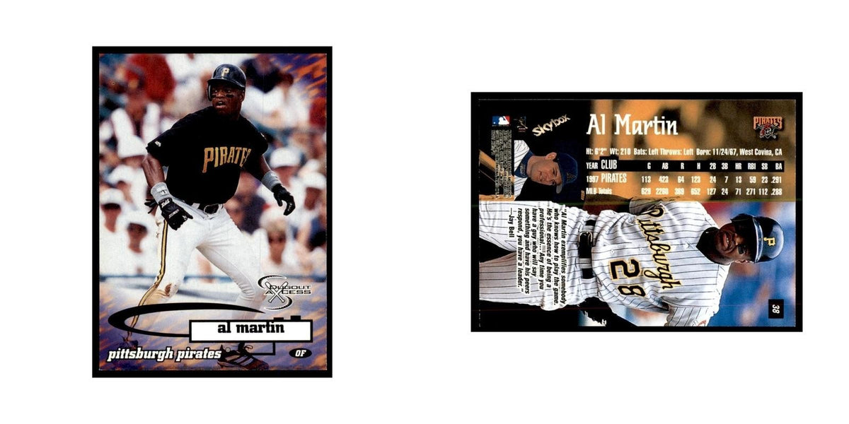 1998 SkyBox Dugout Axcess Al Martin Baseball Cards #38
