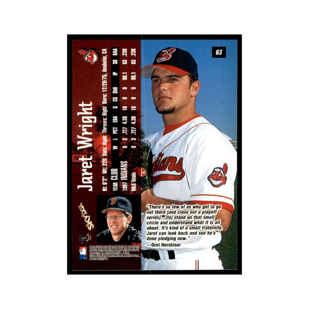 1998 SkyBox Dugout Axcess Jaret Wright Baseball Cards #63
