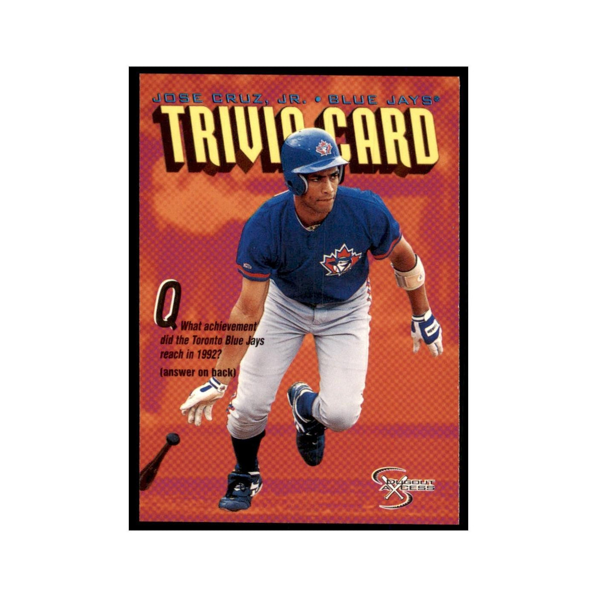 1998 SkyBox Dugout Axcess Jose Cruz Jr. Baseball Cards #143
