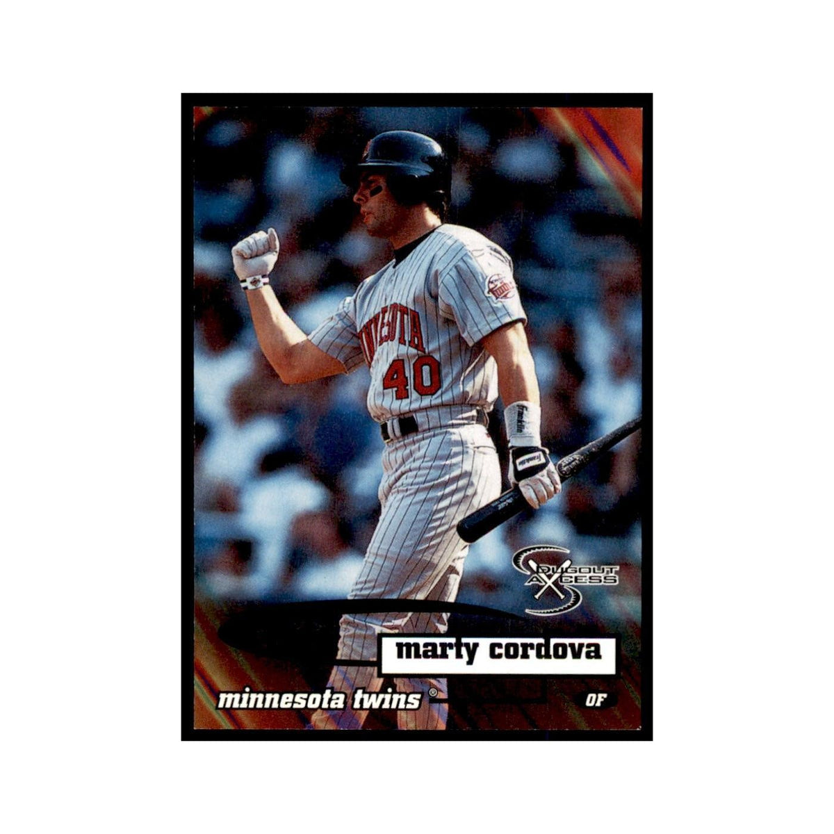 1998 SkyBox Dugout Axcess Marty Cordova Baseball Cards #71