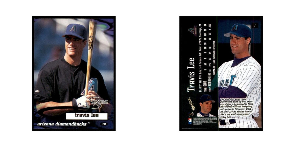 1998 SkyBox Dugout Axcess Travis Lee Baseball Cards #1