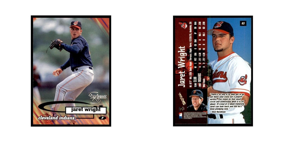 1998 SkyBox Dugout Axcess Jaret Wright Baseball Cards #63