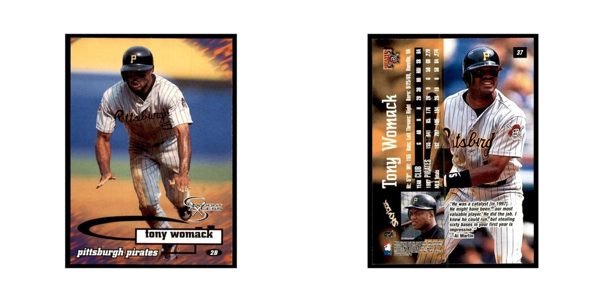 1998 SkyBox Dugout Axcess Tony Womack Baseball Cards #37