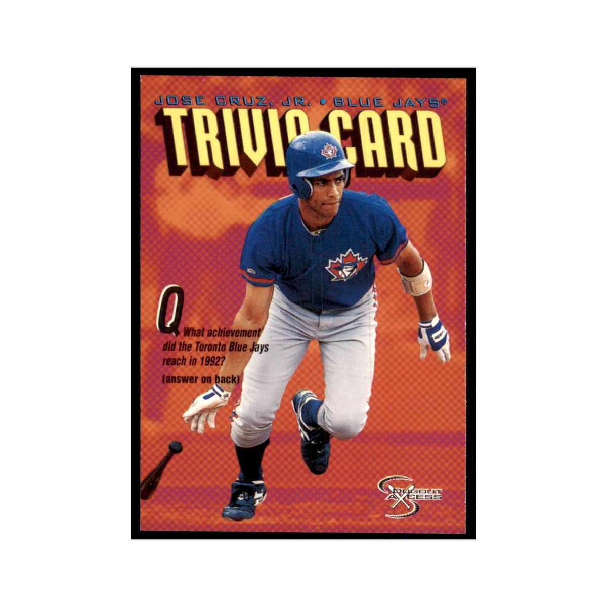 1998 SkyBox Dugout Axcess Jose Cruz Jr. Baseball Cards #143