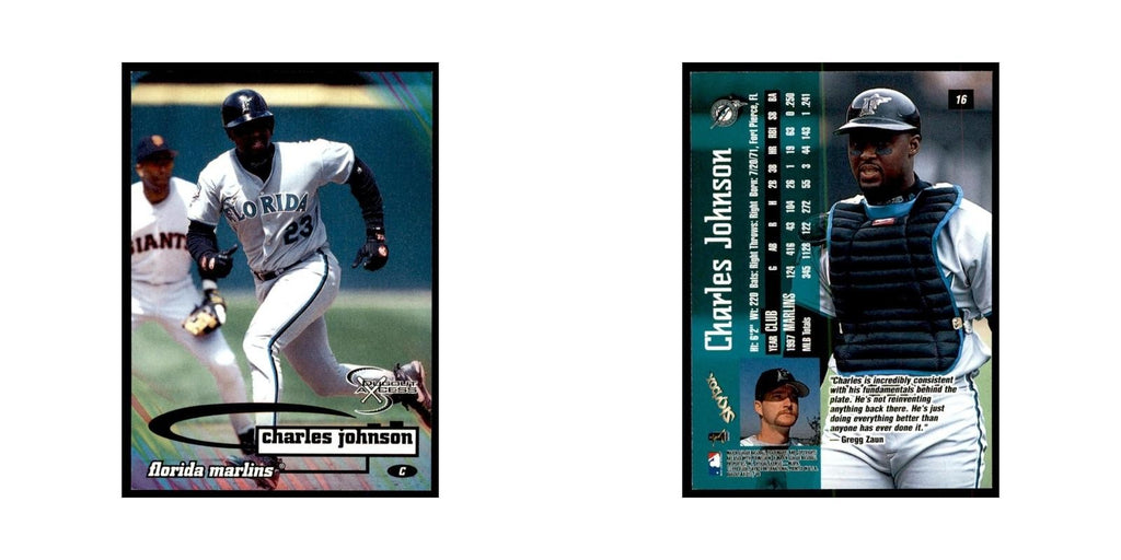 1998 SkyBox Dugout Axcess Charles Johnson Baseball Cards #16