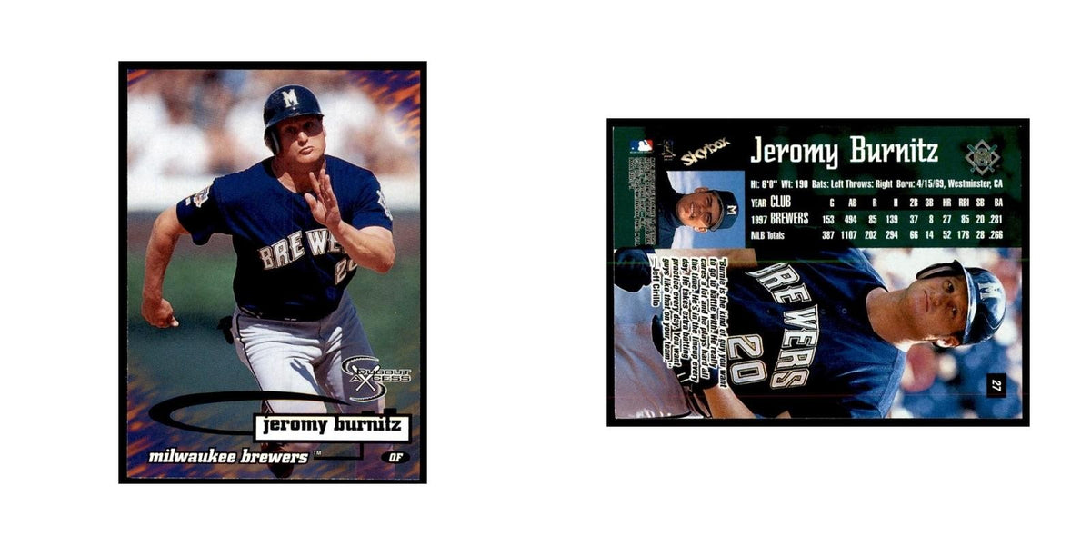 1998 SkyBox Dugout Axcess Jeromy Burnitz Baseball Cards #27