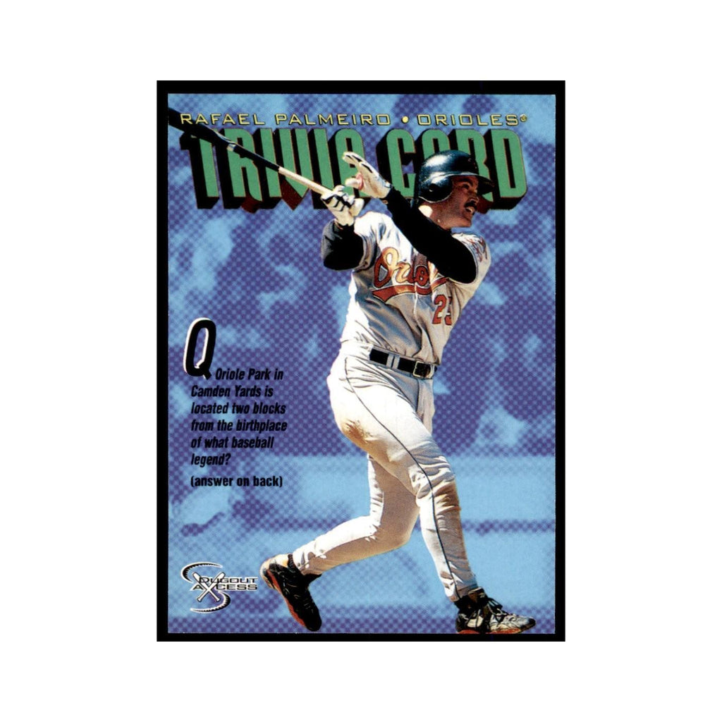 1998 SkyBox Dugout Axcess Rafael Palmeiro Baseball Cards #145