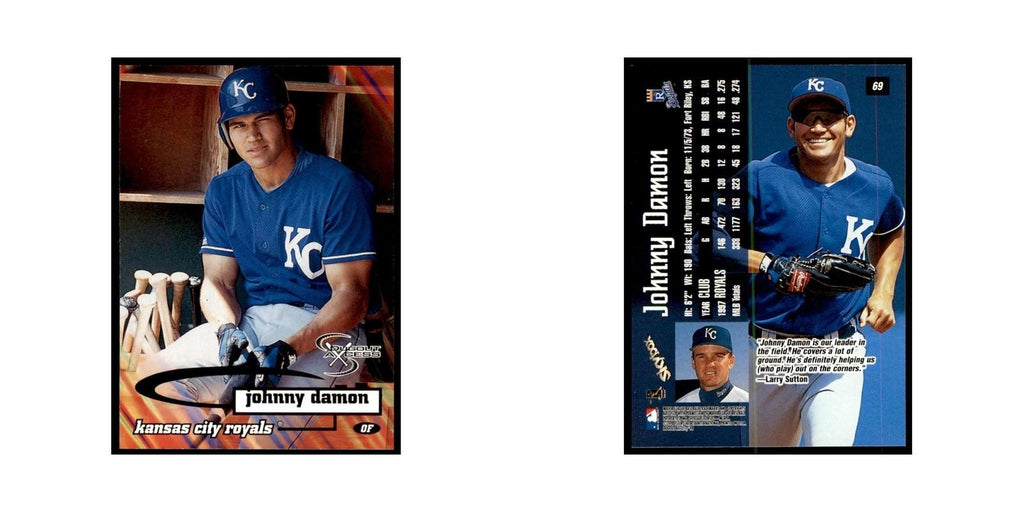 1998 SkyBox Dugout Axcess Johnny Damon Baseball Cards #69