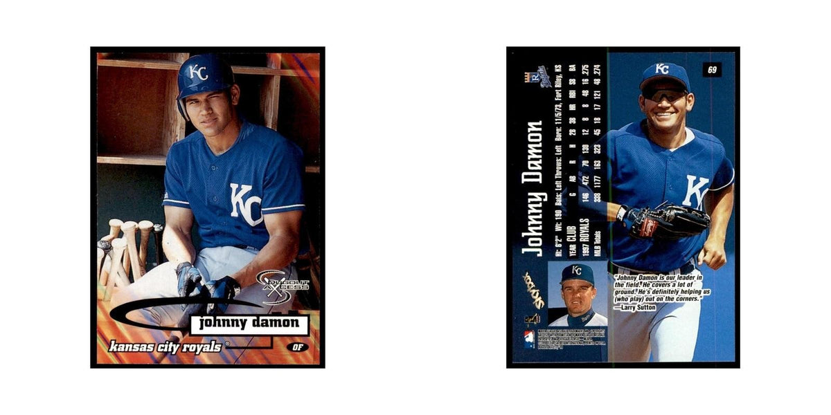 1998 SkyBox Dugout Axcess Johnny Damon Baseball Cards #69