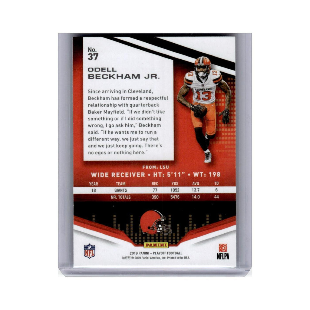 Odell Beckham Jr. 2019 Panini Playoff #37 Cleveland Browns Football Card NM