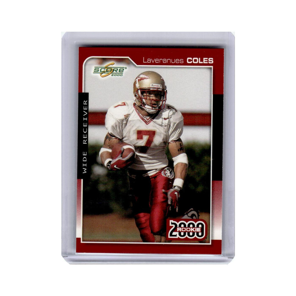 Laveranues Coles Rookie 2000 Score #305 Florida State Seminoles Football Card NM