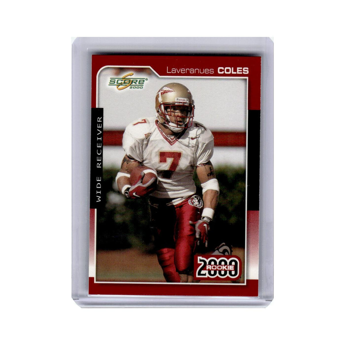 Laveranues Coles Rookie 2000 Score #305 Florida State Seminoles Football Card NM