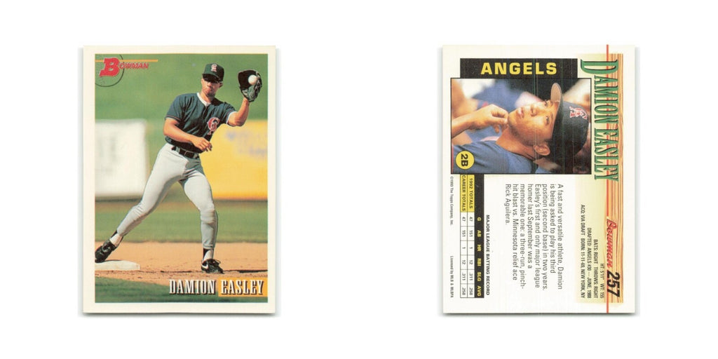 Damion Easley 1993 Bowman #257 California Angels Baseball Card NM