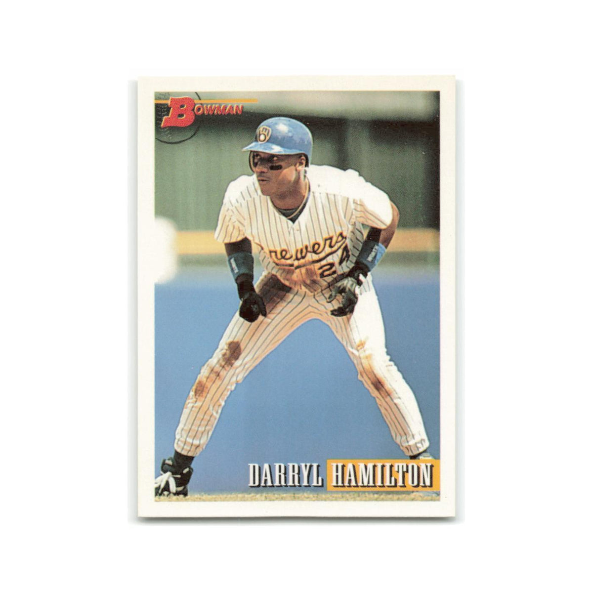 Darryl Hamilton 1993 Bowman #239 Milwaukee Brewers Baseball Card NM