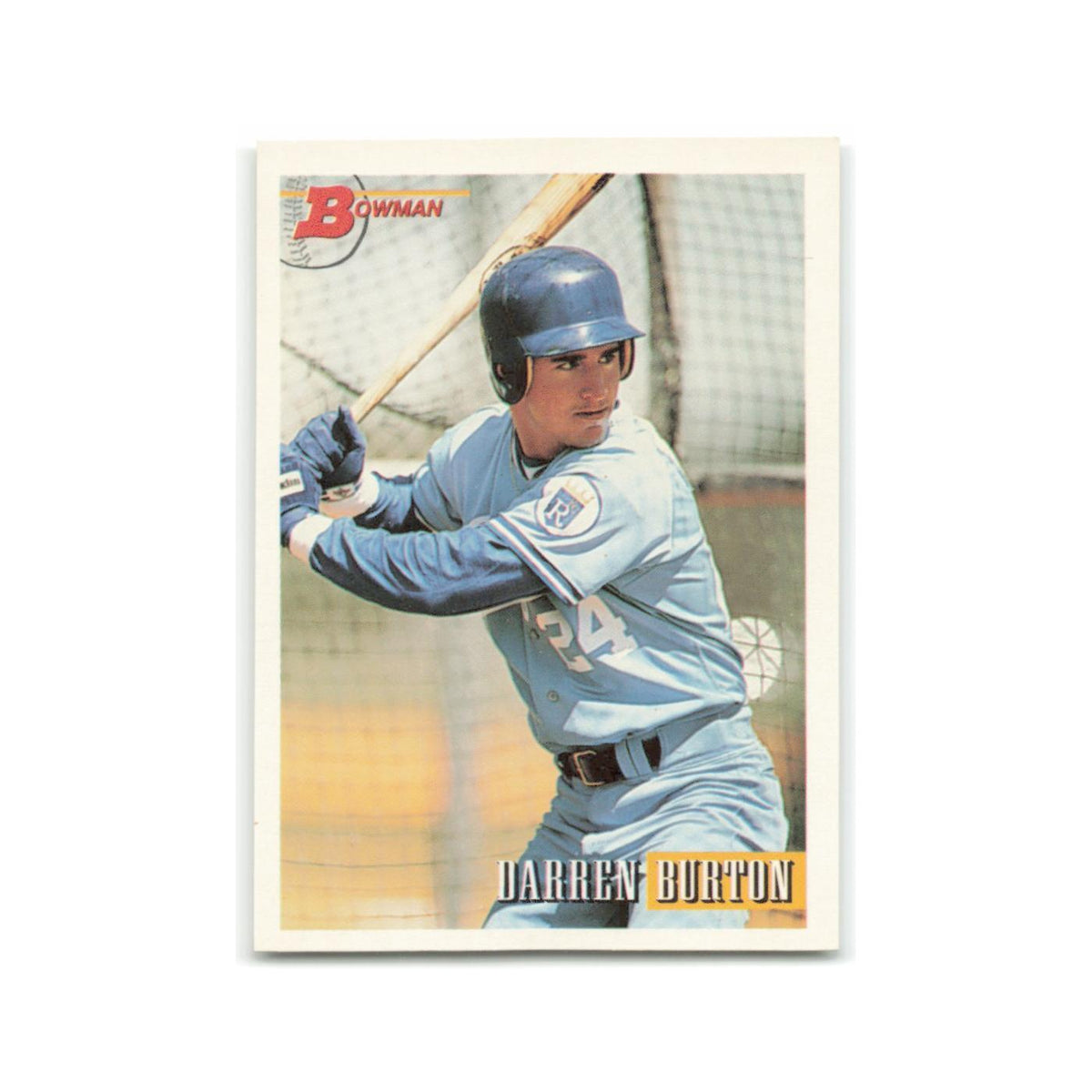 Darren Burton 1993 Bowman #181 Kansas City Royals Baseball Card NM