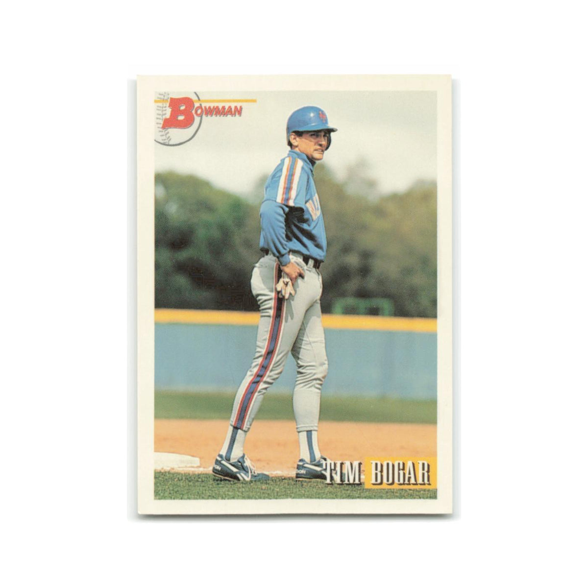 Tim Bogar Rookie 1993 Bowman #326 New York Mets Baseball Card NM