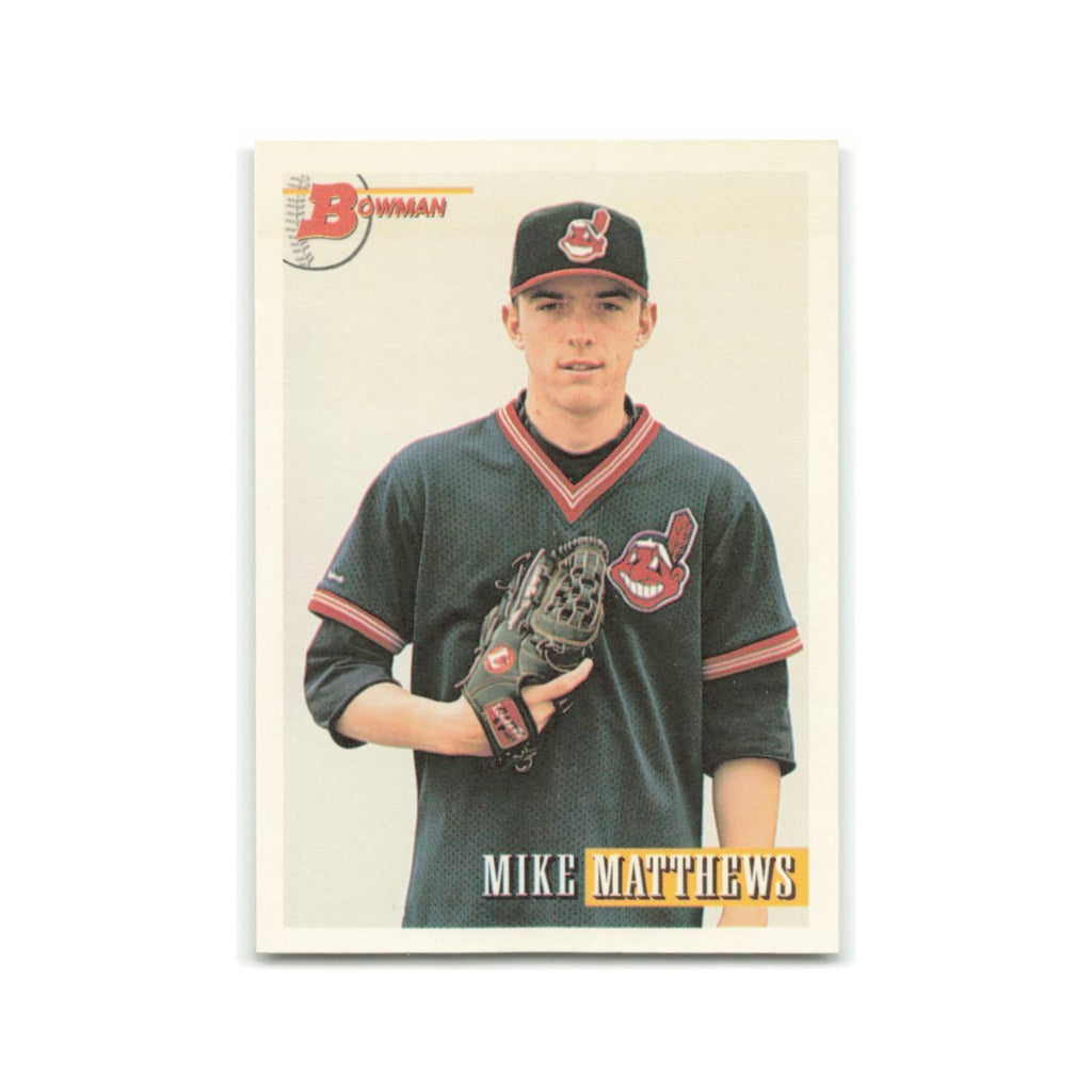 Mike Matthews Rookie 1993 Bowman #261 Cleveland Indians Baseball Card NM