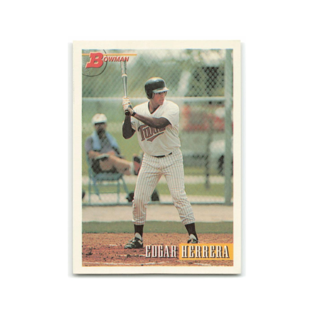 Edgar Herrera Rookie 1993 Bowman #241 Minnesota Twins Baseball Card NM