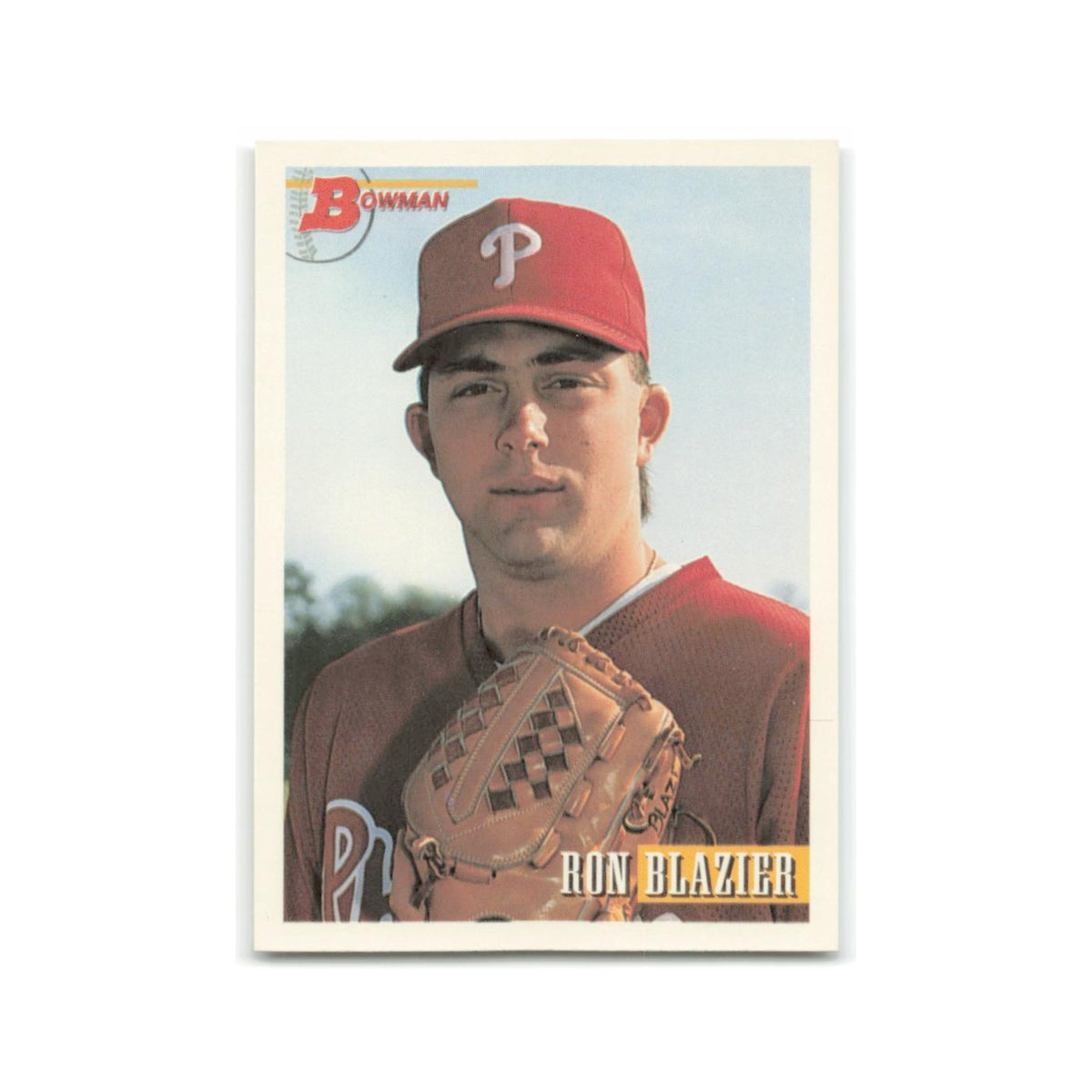 Ron Blazier Rookie 1993 Bowman #244 Philadelphia Phillies Baseball Card NM