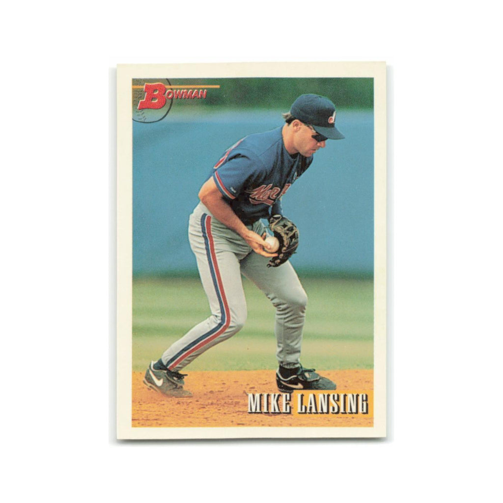 Mike Lansing Rookie 1993 Bowman #184 Montreal Expos Baseball Card NM