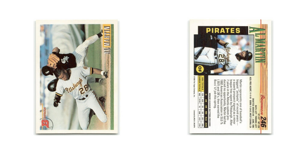 Al Martin 1993 Bowman #246 Pittsburgh Pirates Baseball Card NM