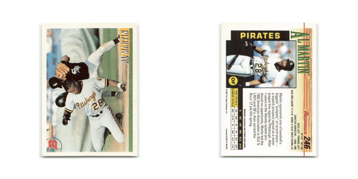 Al Martin 1993 Bowman #246 Pittsburgh Pirates Baseball Card NM