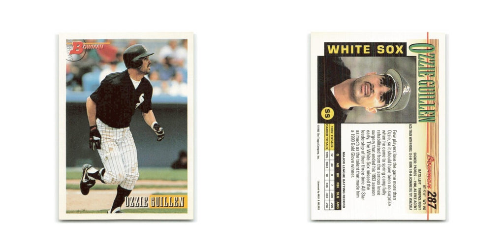 Ozzie Guillen 1993 Bowman #287 Chicago White Sox Baseball Card NM