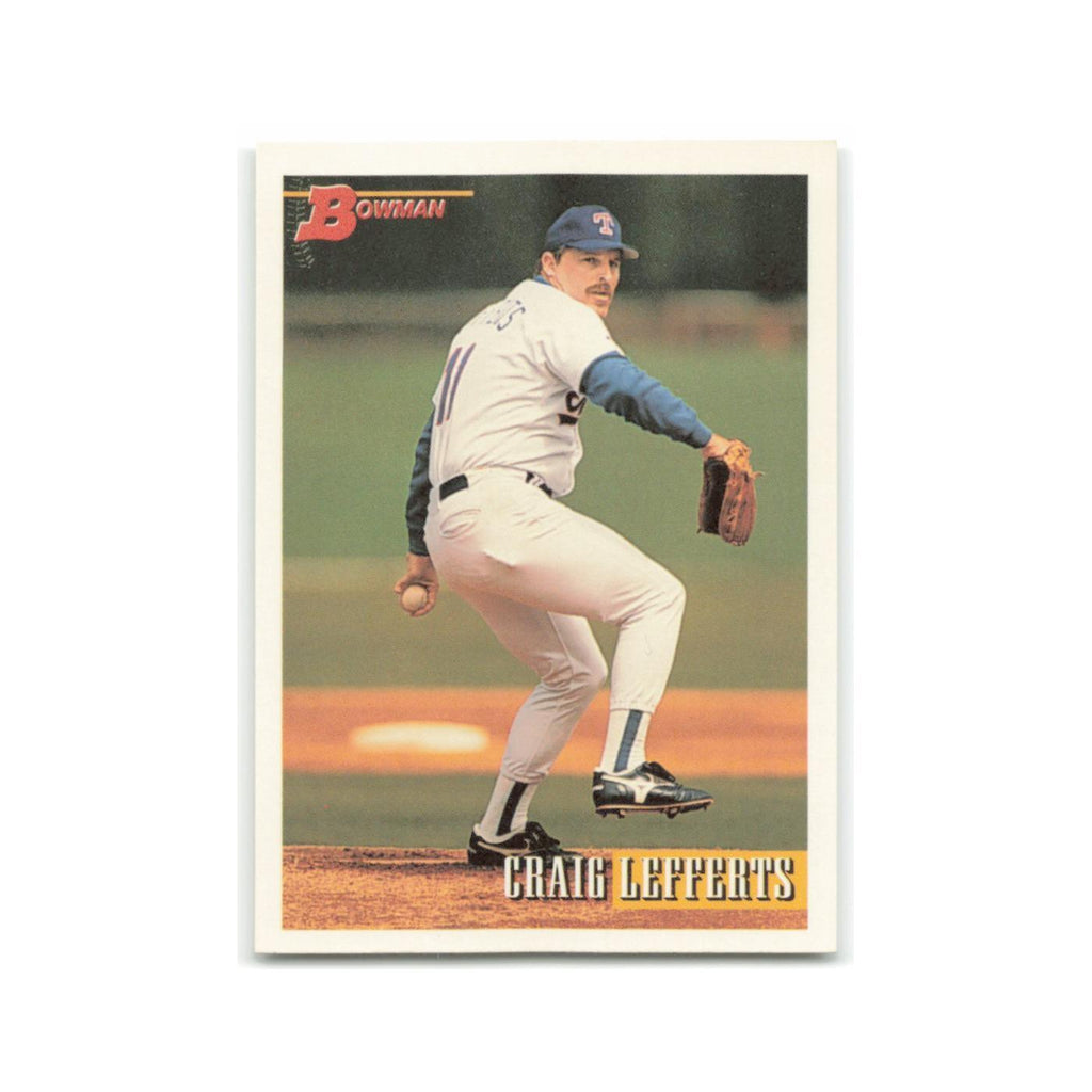 Craig Lefferts 1993 Bowman #249 Texas Rangers Baseball Card NM