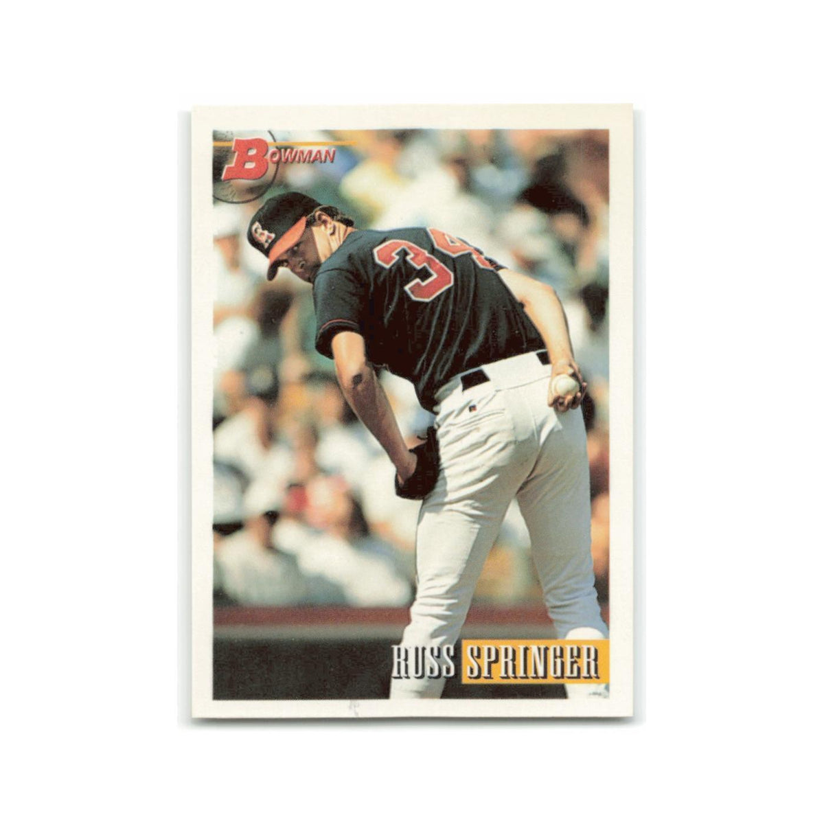 Russ Springer 1993 Bowman #285 California Angels Baseball Card NM