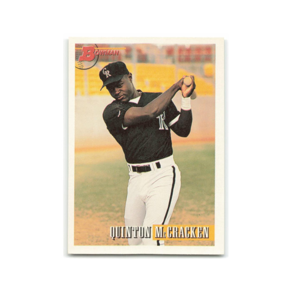 Quinton McCracken Rookie 1993 Bowman #260 Colorado Rockies Baseball Card NM
