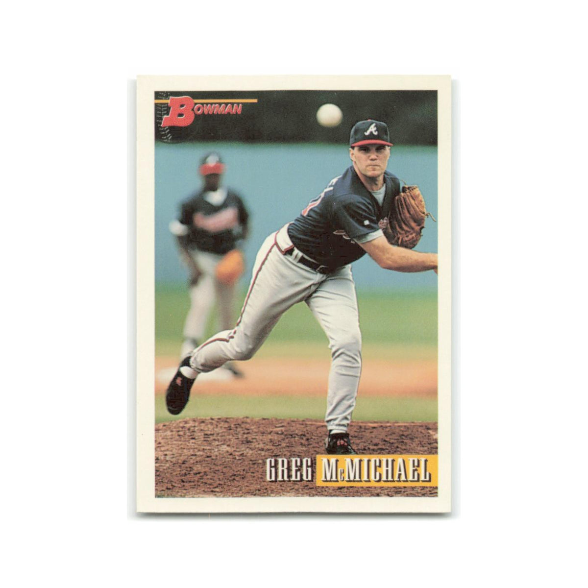 Greg McMichael Rookie 1993 Bowman #317 Atlanta Braves Baseball Card NM